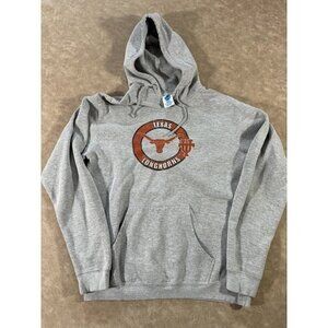 NCAA by KAINC Adults Texas Longhorns Pullover Hoodie Grey‎ Sweatshirt Medium